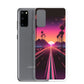 Samsung Case - Synthwave Mountain Sunset Highway