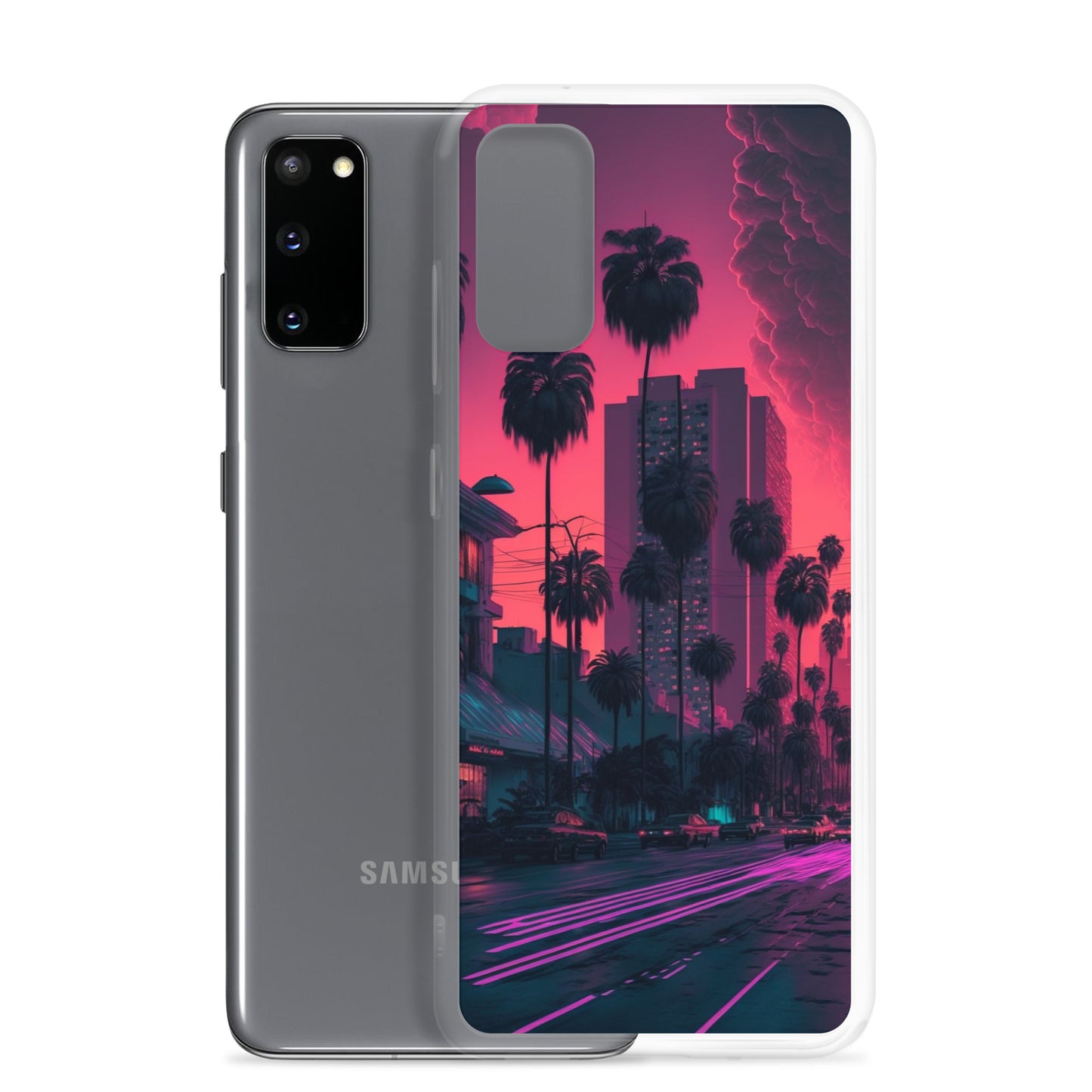 Samsung Case - Synthwave Miami Street