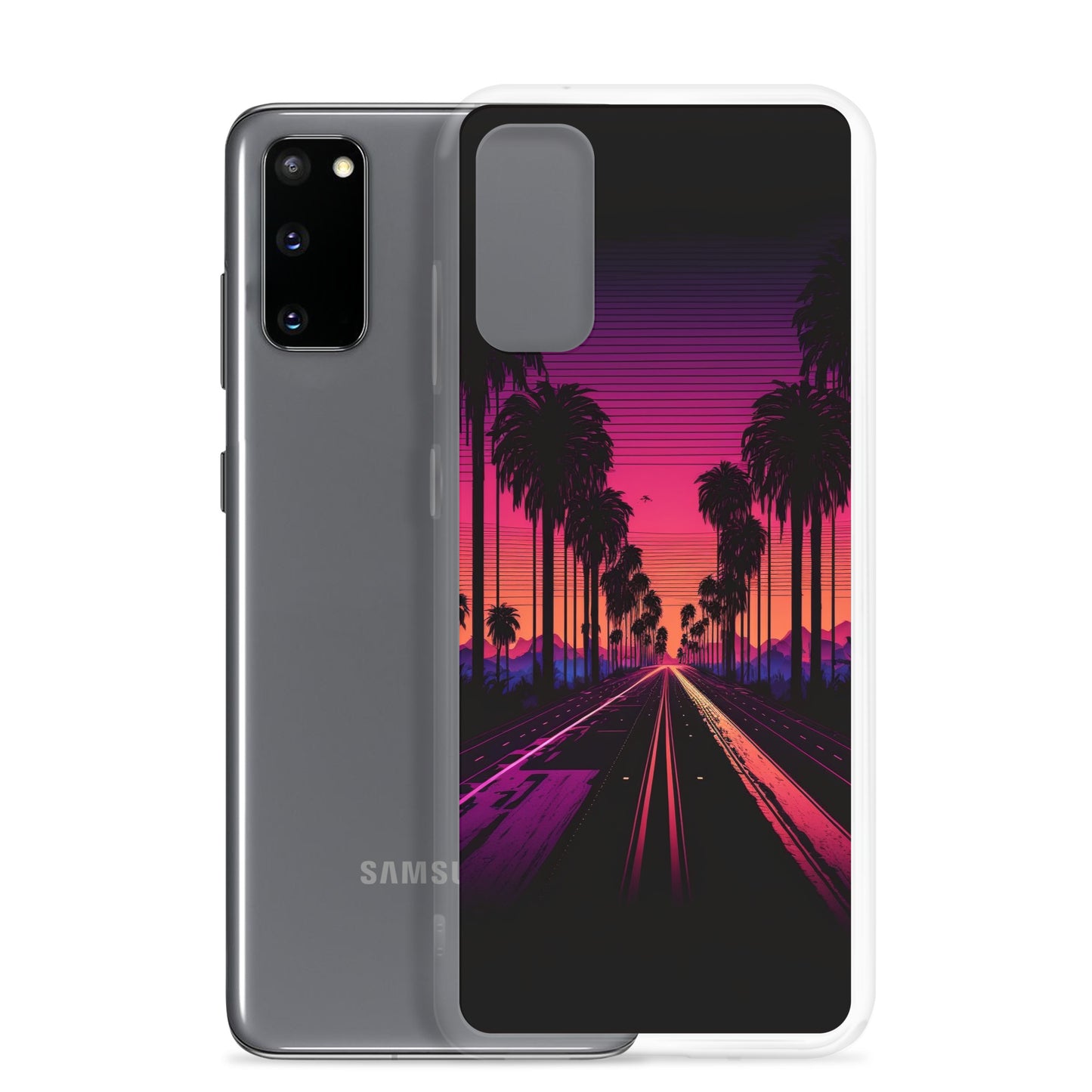 Samsung Case - Synthwave Palm Highway