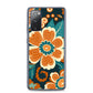 Samsung Case - Orange and Turquoise Blossom