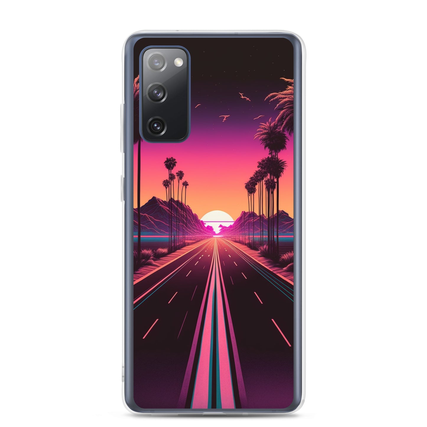 Samsung Case - Synthwave Mountain Sunset Highway