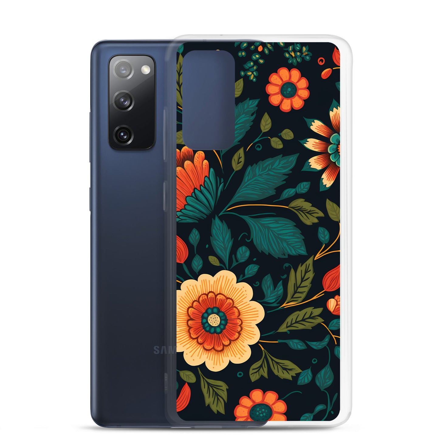 Samsung Case - Orange Florals