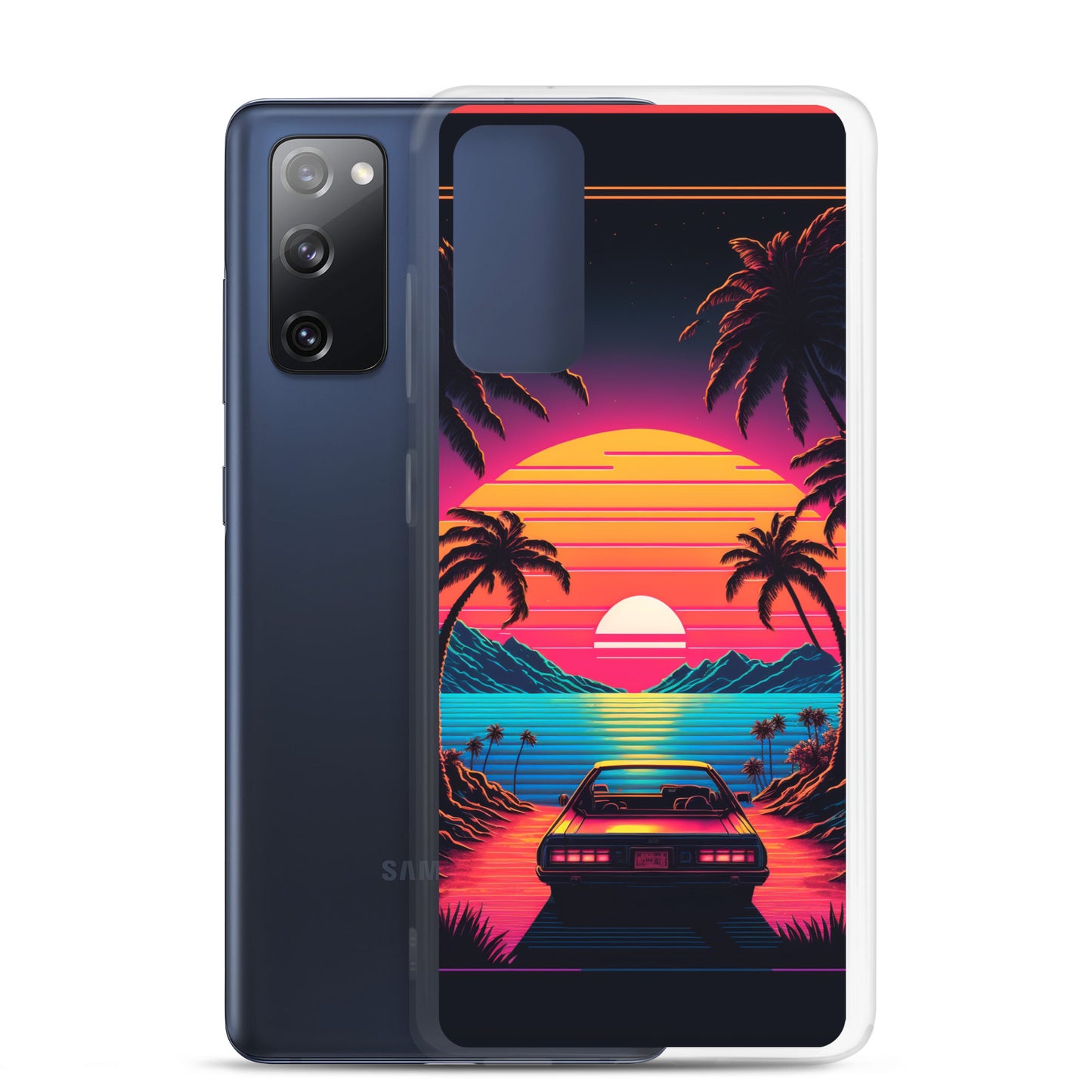 Samsung Case - Synthwave Ocean Sunset
