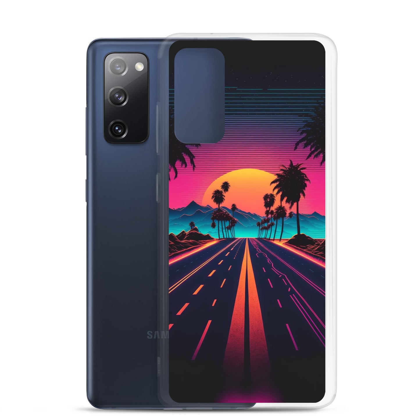 Samsung Case - Synthwave Purple Sunset