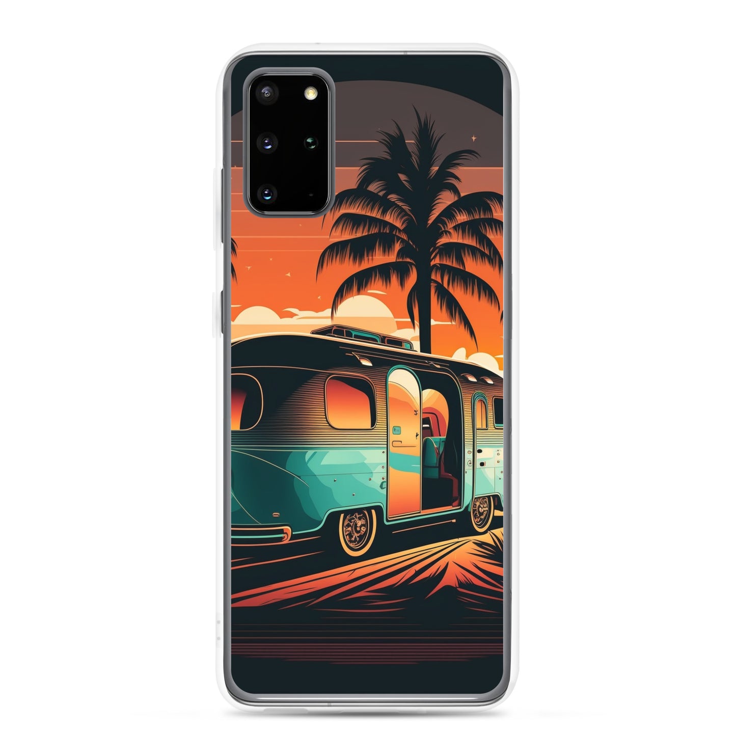 Samsung Case - Turquoise Camper at Beach Sunset