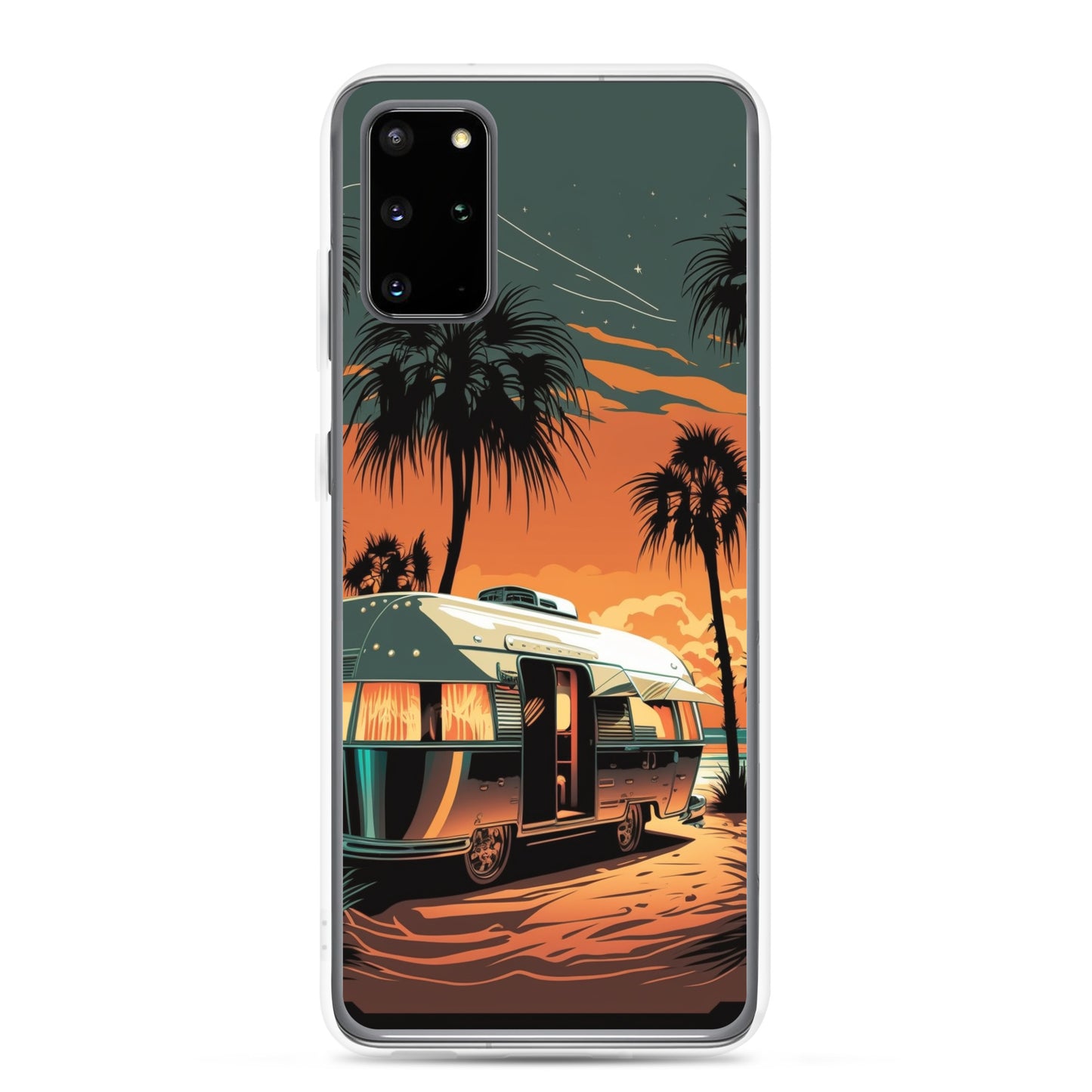 Samsung Case - Silver Beach Camper