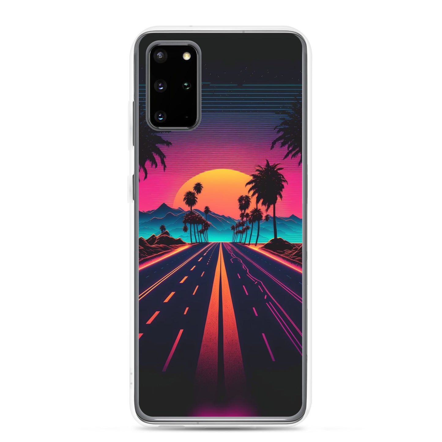 Samsung Case - Synthwave Purple Sunset