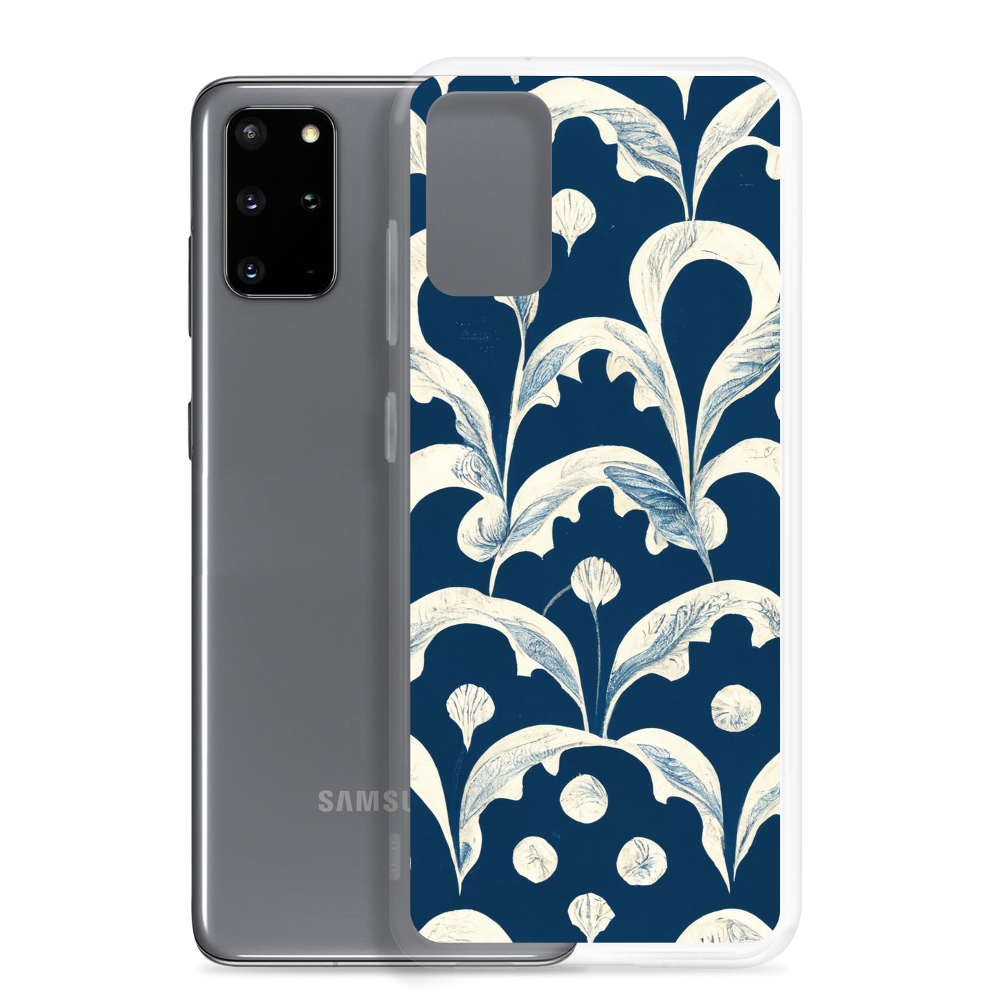 Samsung Case - Leaves on Blue