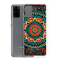 Samsung Case - Orange and Turquoise Mandala