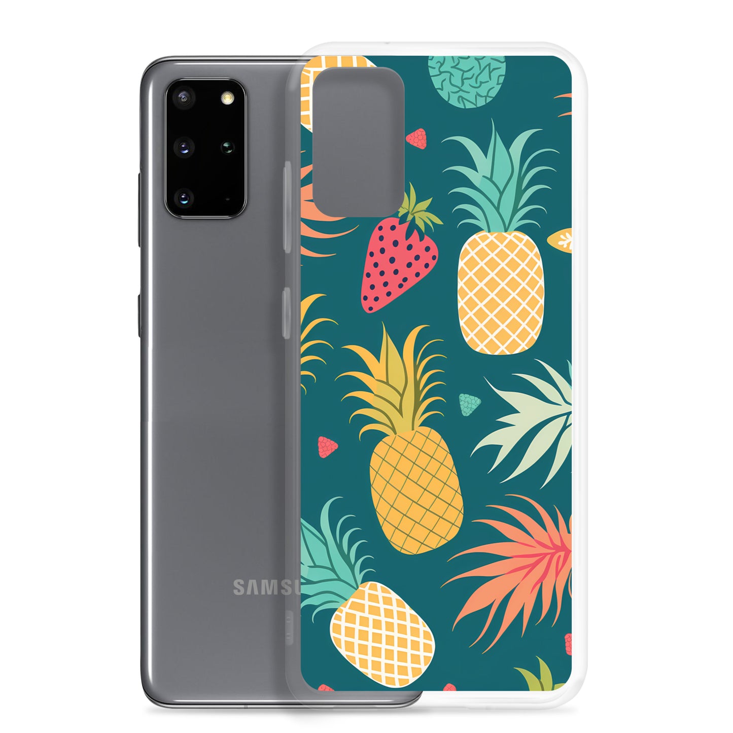 Samsung Case - Pineapples on Aqua
