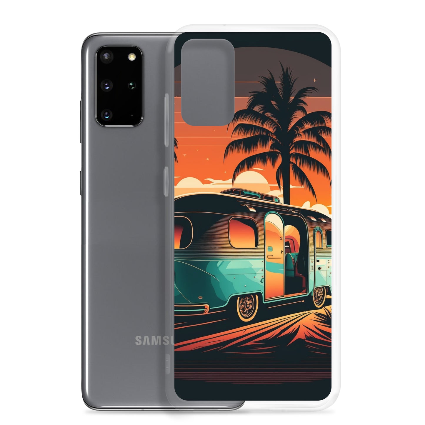 Samsung Case - Turquoise Camper at Beach Sunset