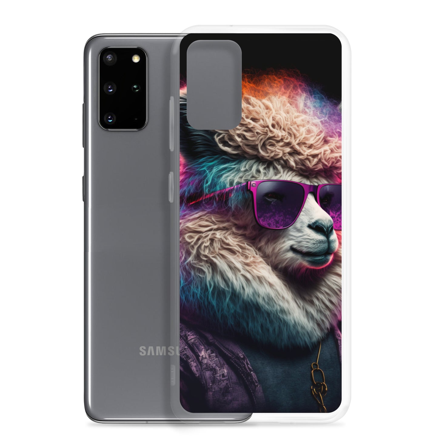Samsung Case - Synthwave Cool Llama
