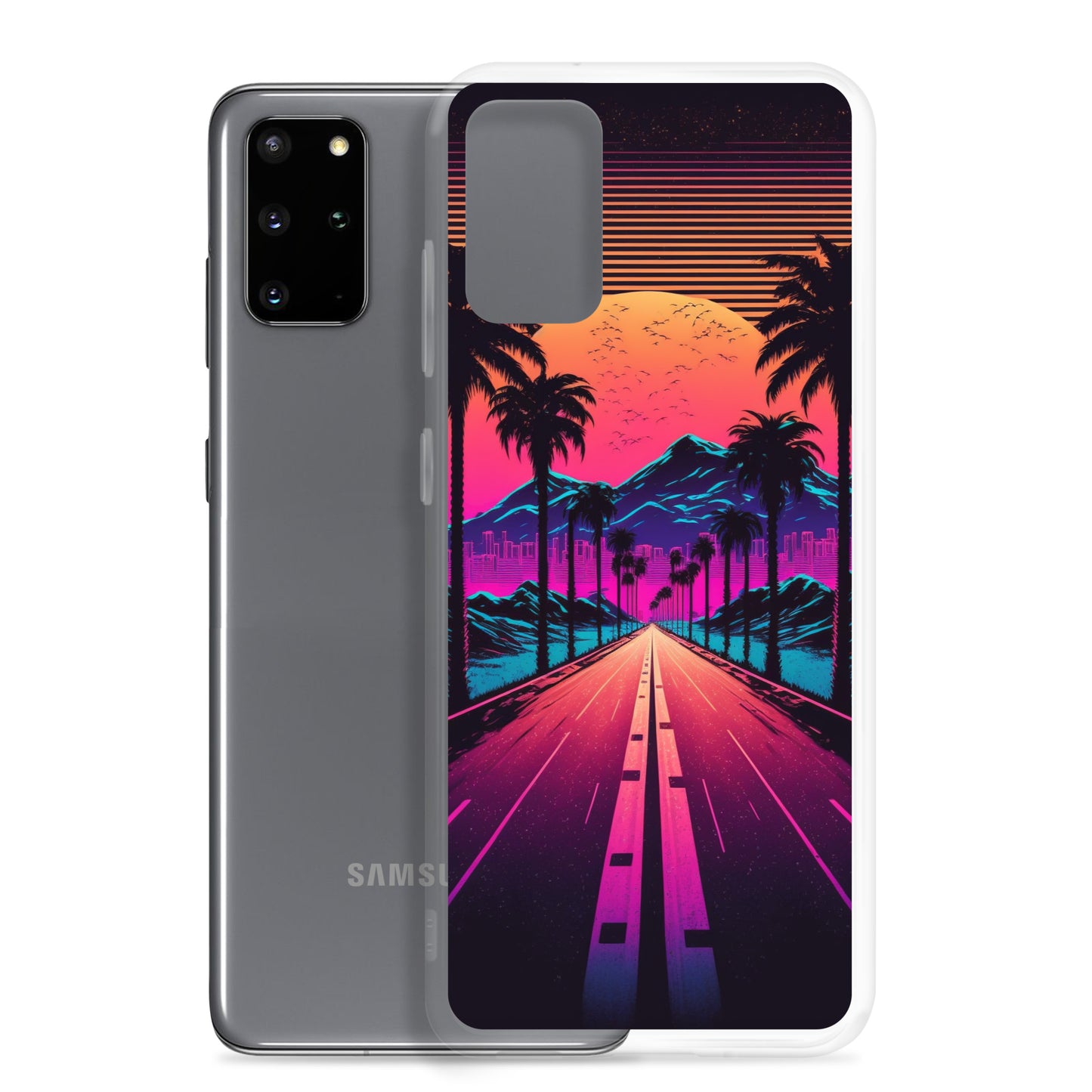 Samsung Case - Synthwave Big Sunset