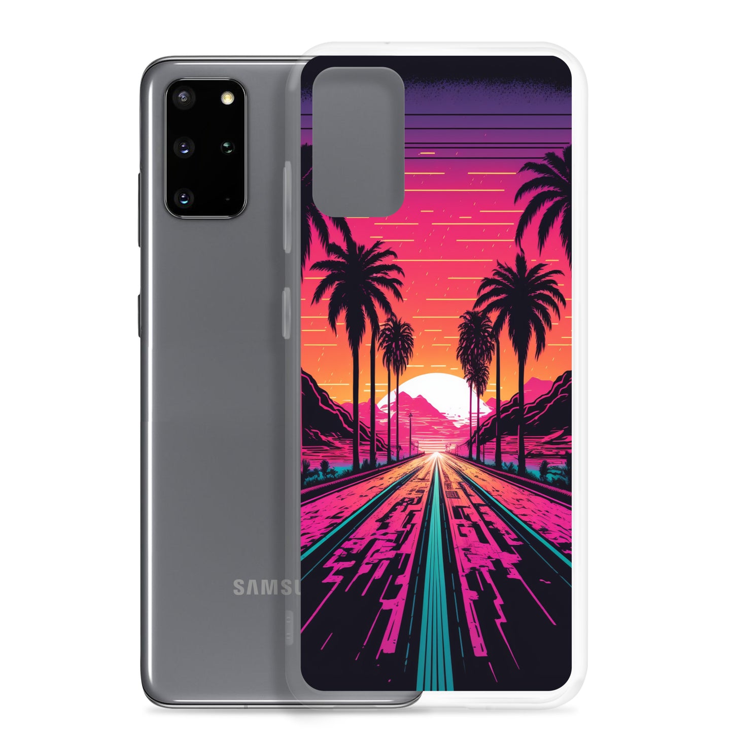 Samsung Case - Synthwave Digital Highway