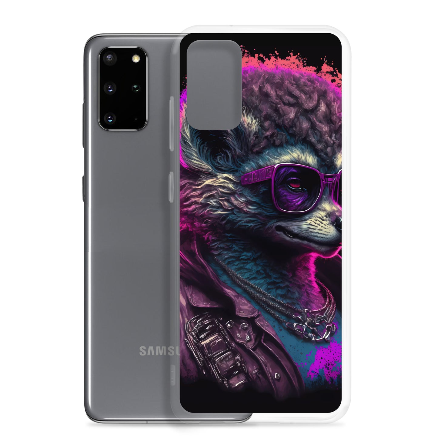 Samsung Case - Synthwave Leather Llama