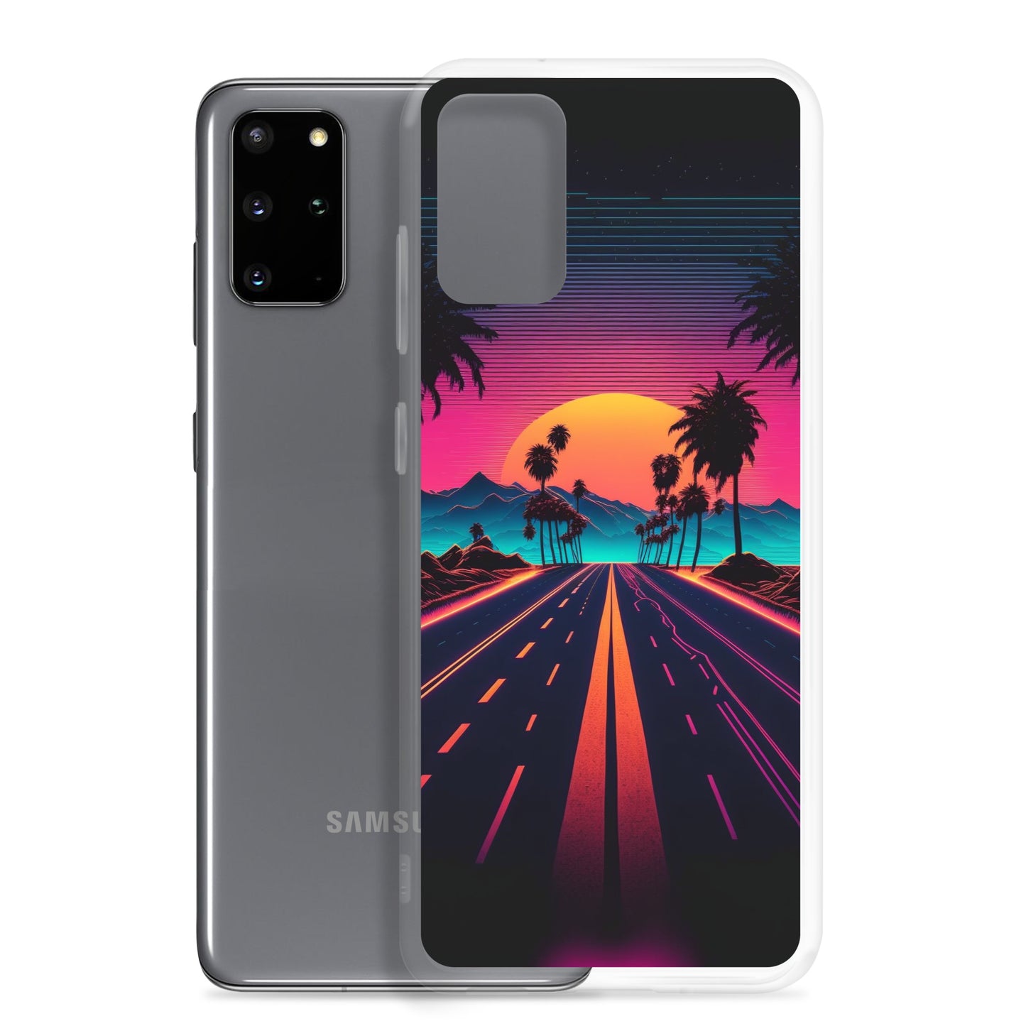 Samsung Case - Synthwave Purple Sunset