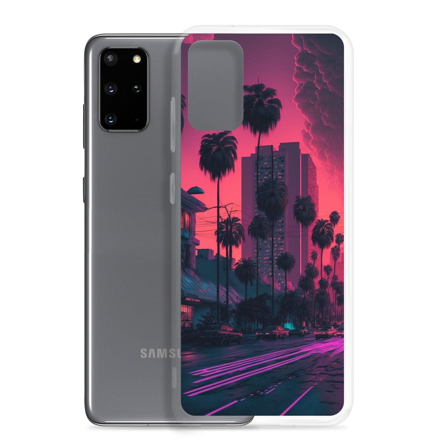 Samsung Case - Synthwave Miami Street