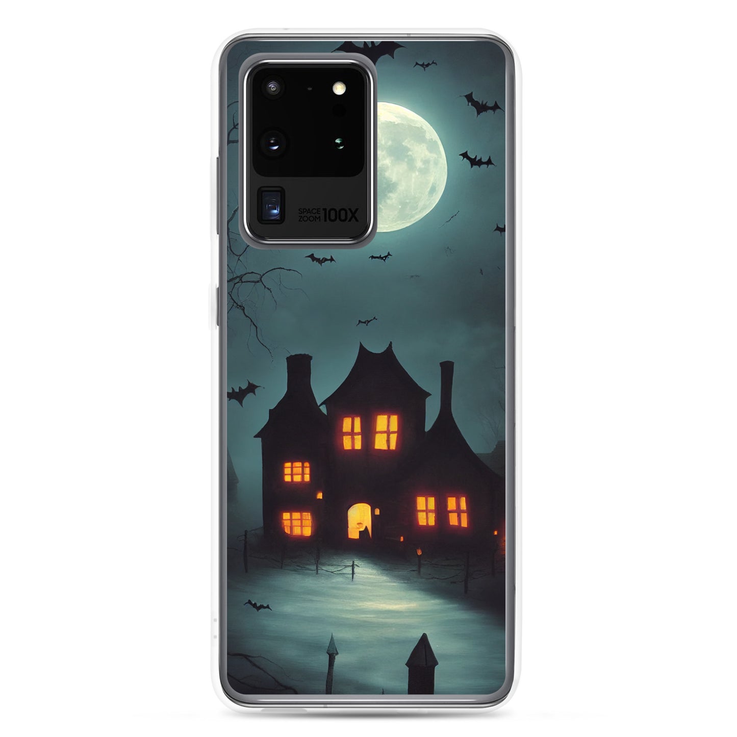 Samsung Case - Halloween Spooky House Under the Moon