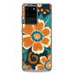 Samsung Case - Orange and Turquoise Blossom