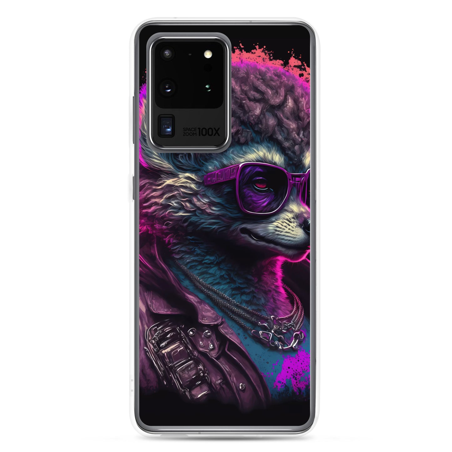 Samsung Case - Synthwave Leather Llama