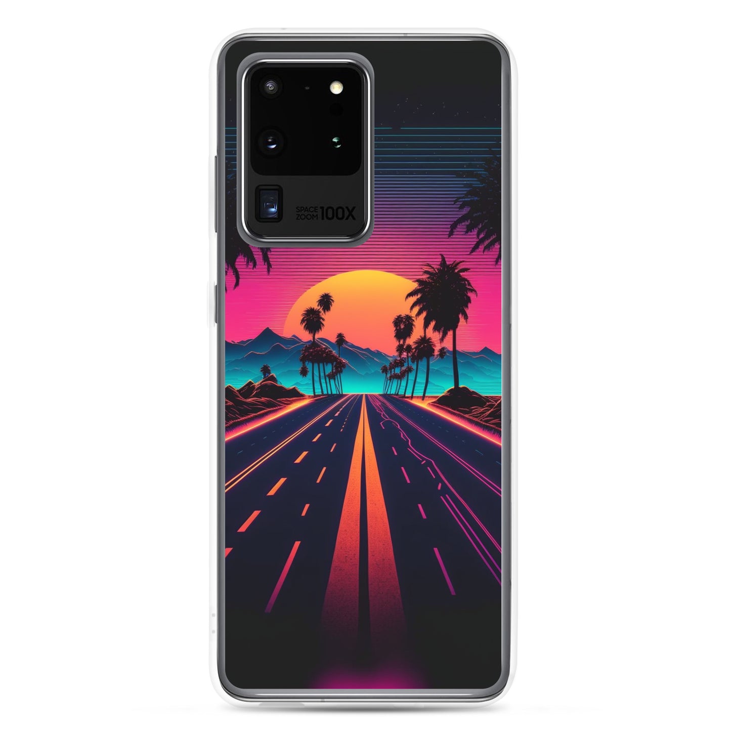 Samsung Case - Synthwave Purple Sunset