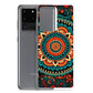 Samsung Case - Orange and Turquoise Mandala