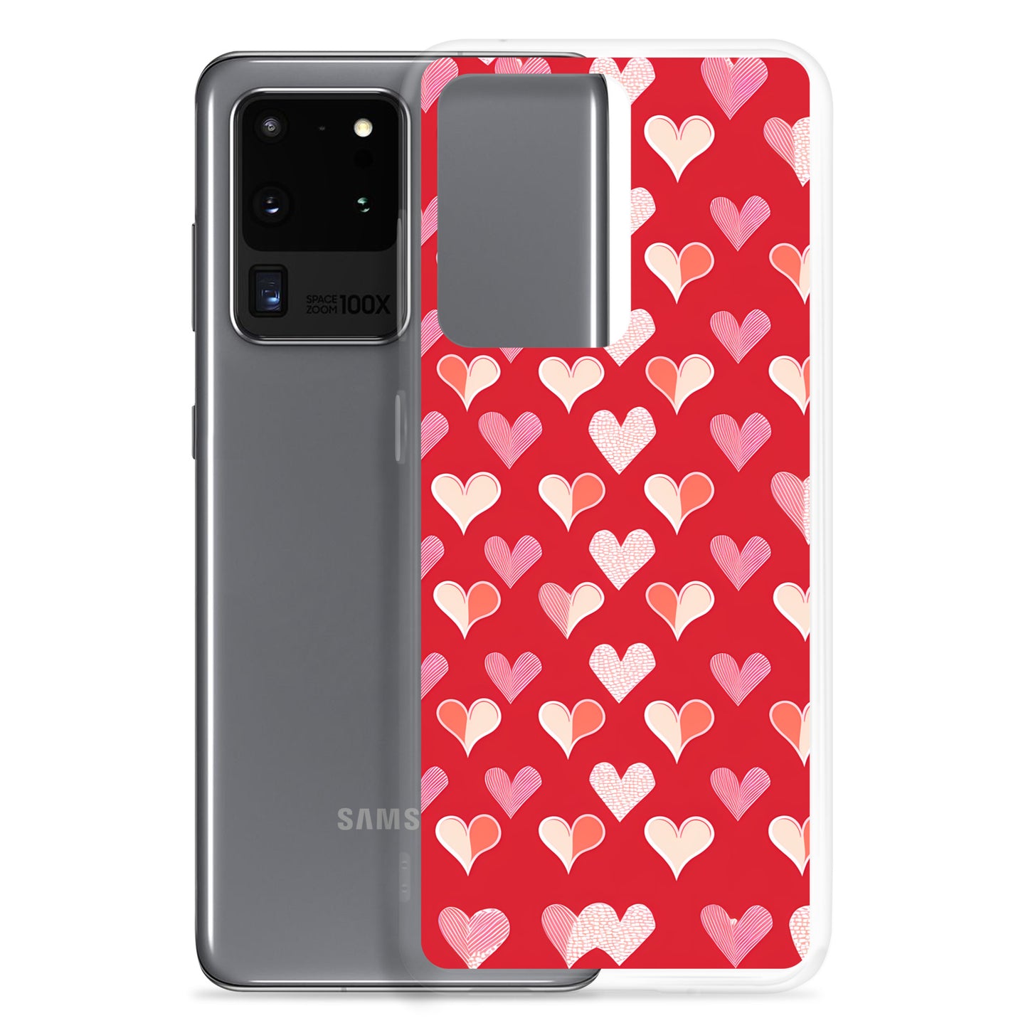 Samsung Case - Red and Pink Hearts