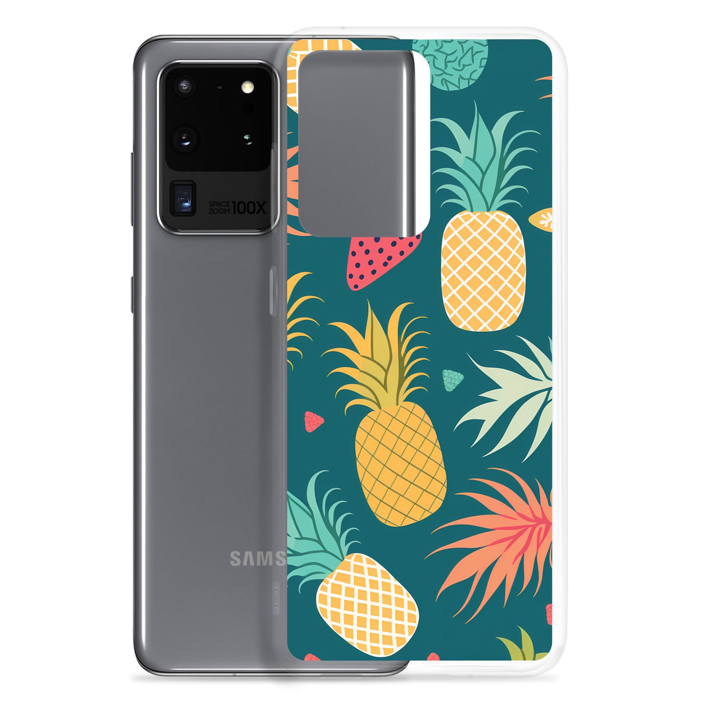 Samsung Case - Pineapples on Aqua