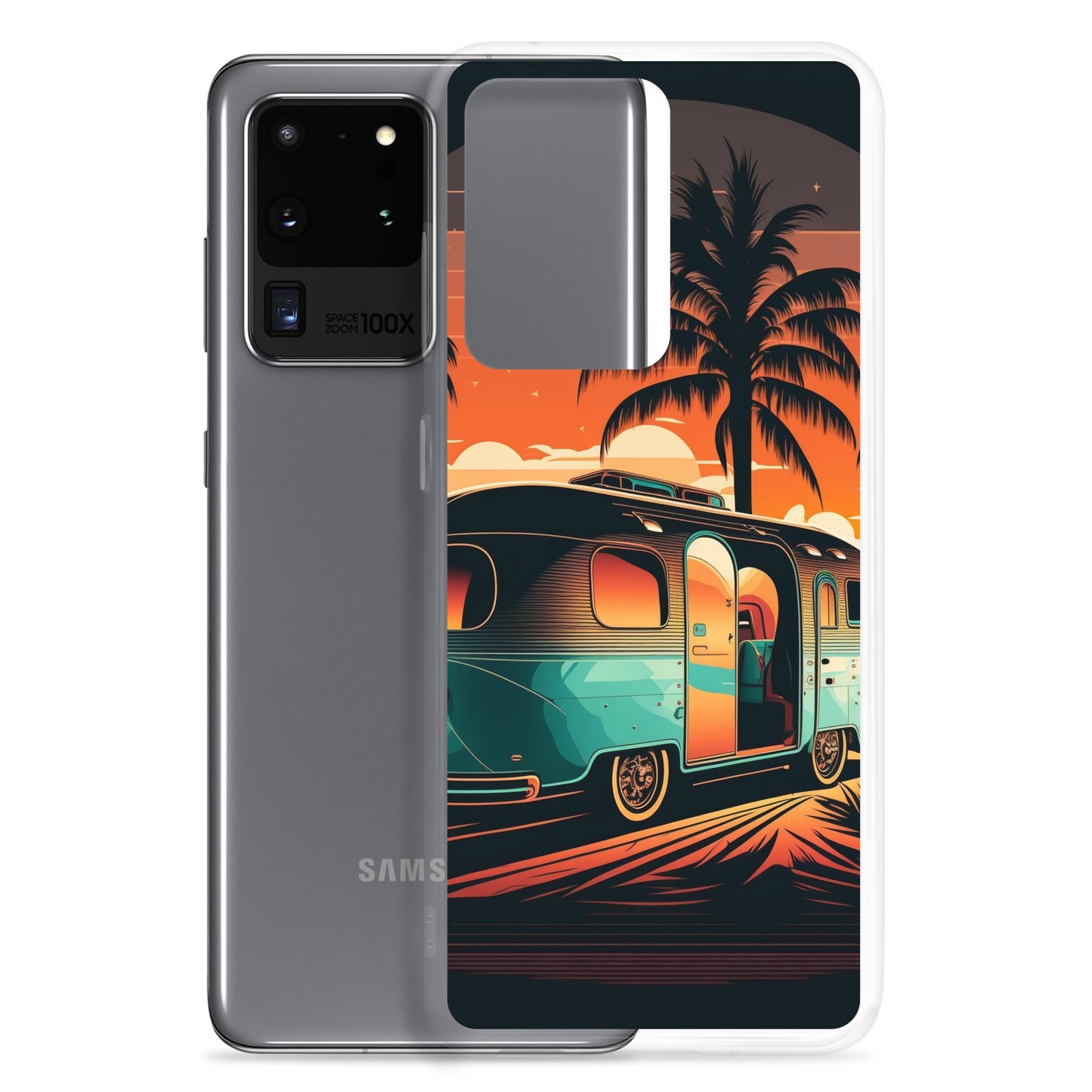 Samsung Case - Turquoise Camper at Beach Sunset