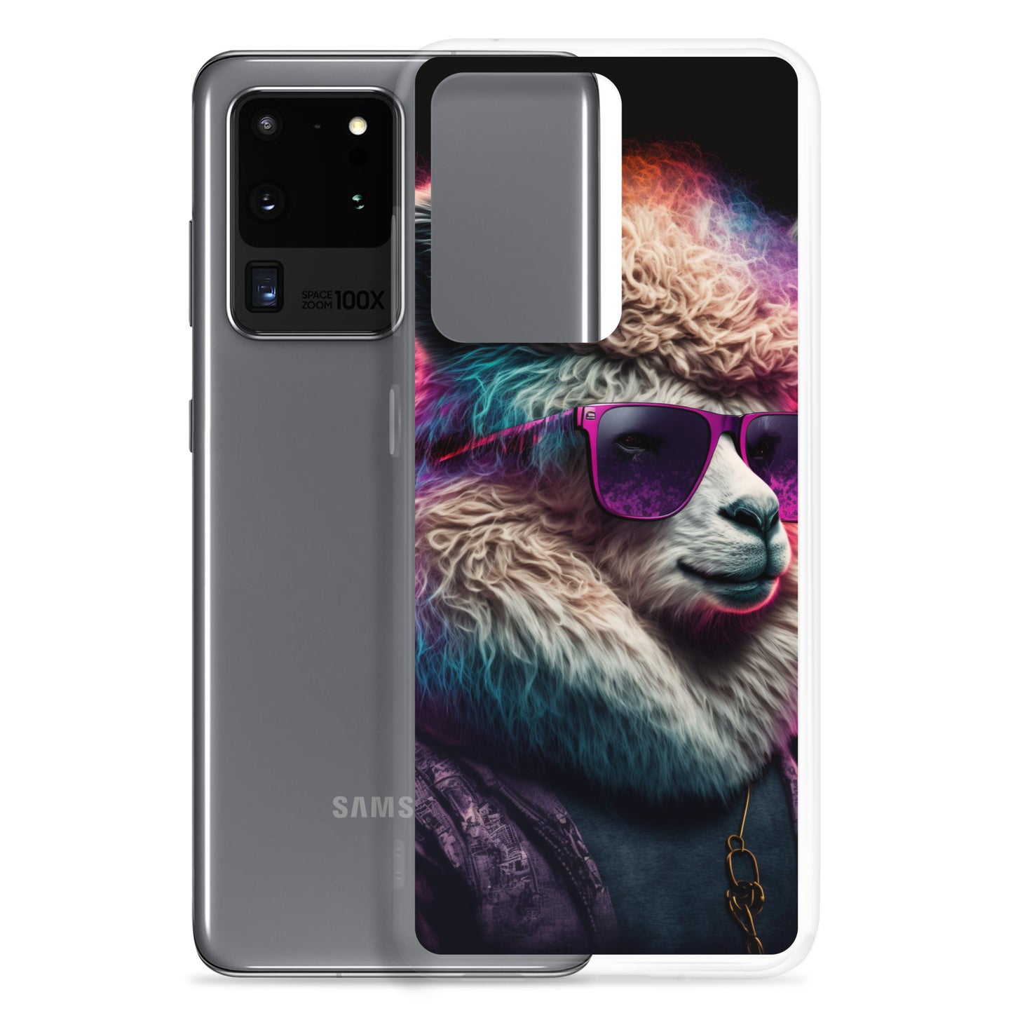 Samsung Case - Synthwave Cool Llama
