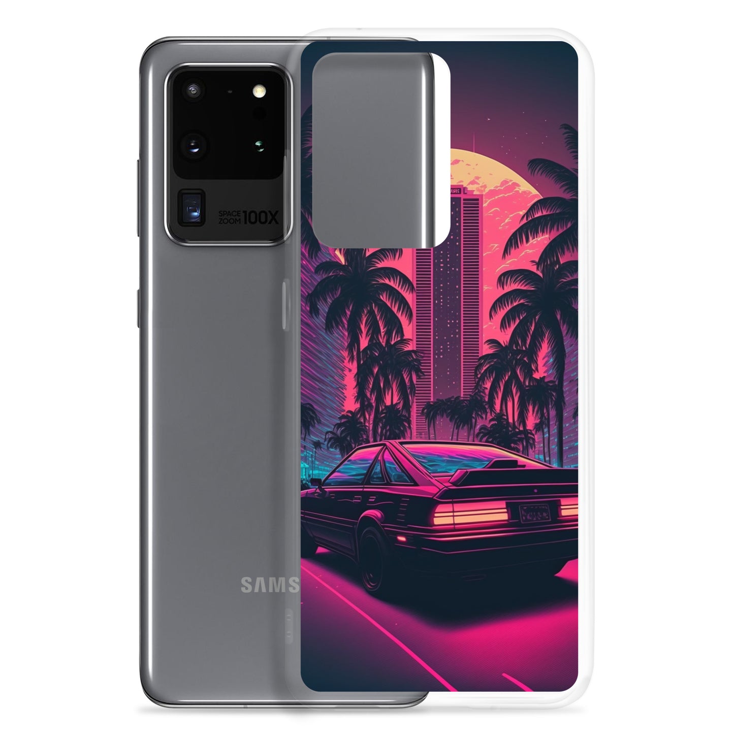Samsung Case - Synthwave Miami Night