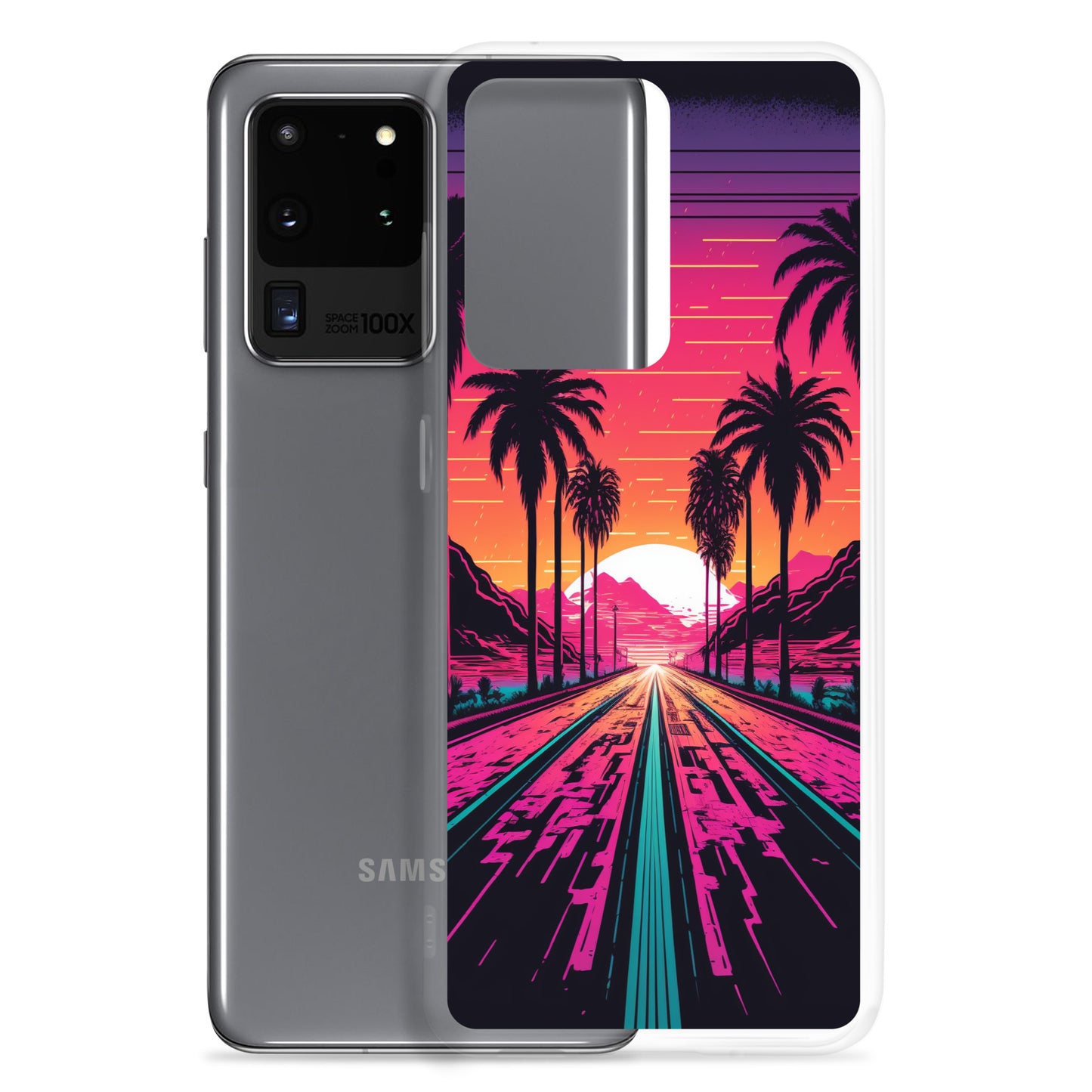 Samsung Case - Synthwave Digital Highway