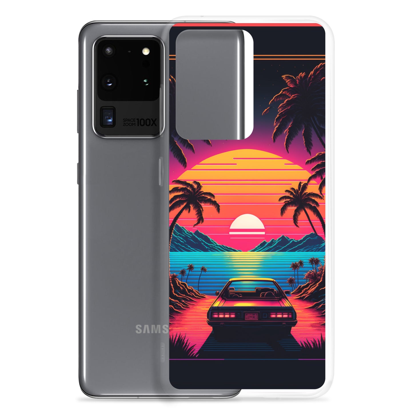Samsung Case - Synthwave Ocean Sunset