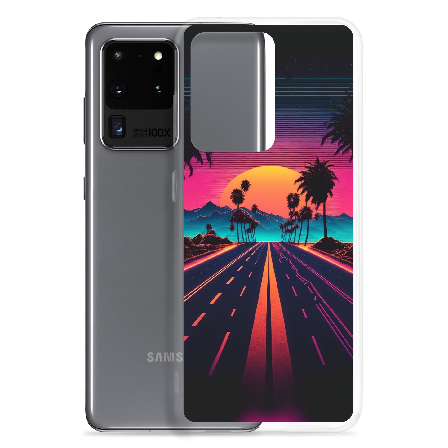 Samsung Case - Synthwave Purple Sunset