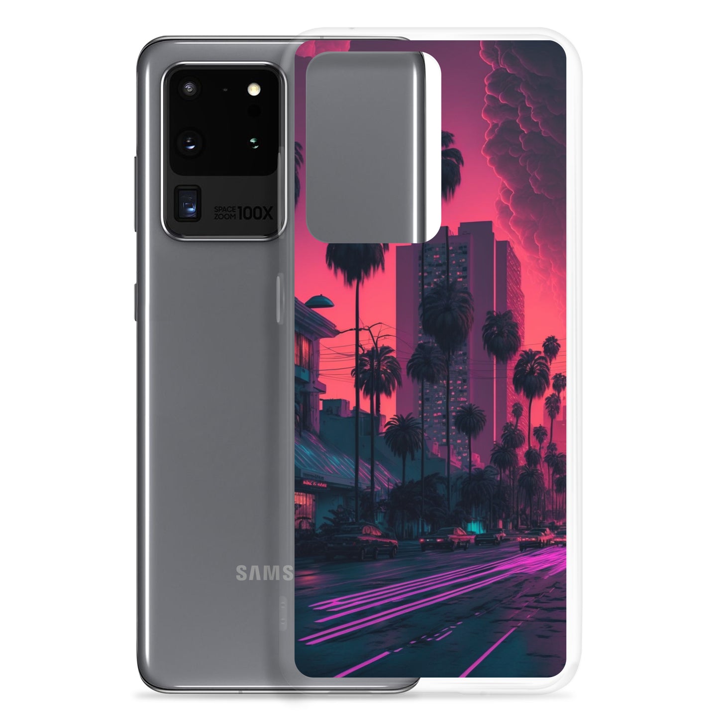 Samsung Case - Synthwave Miami Street