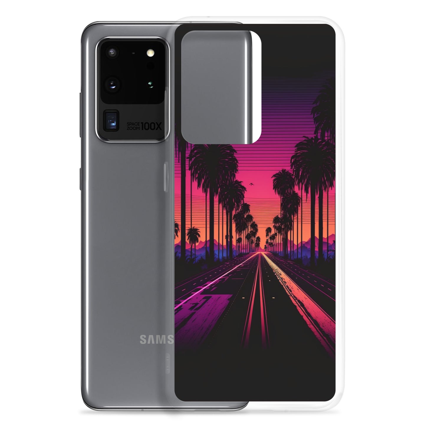 Samsung Case - Synthwave Palm Highway