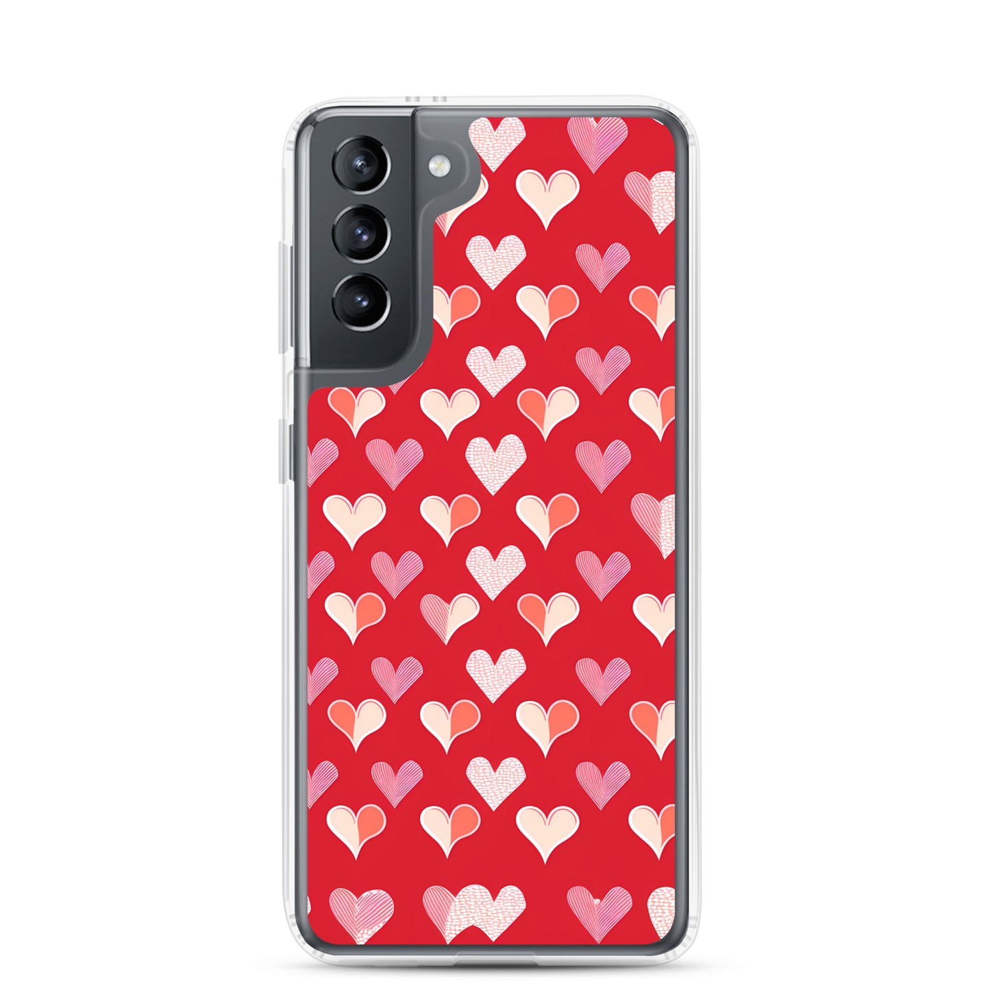 Samsung Case - Red and Pink Hearts