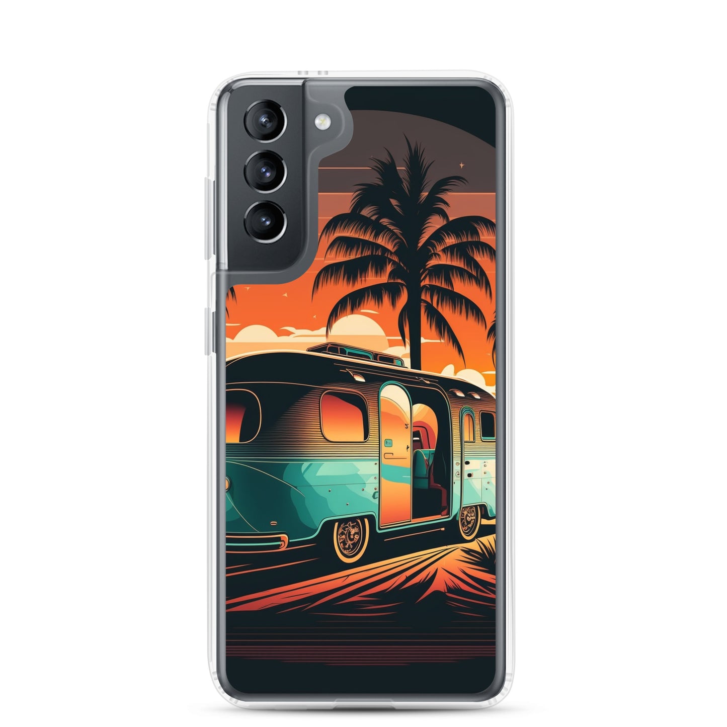 Samsung Case - Turquoise Camper at Beach Sunset