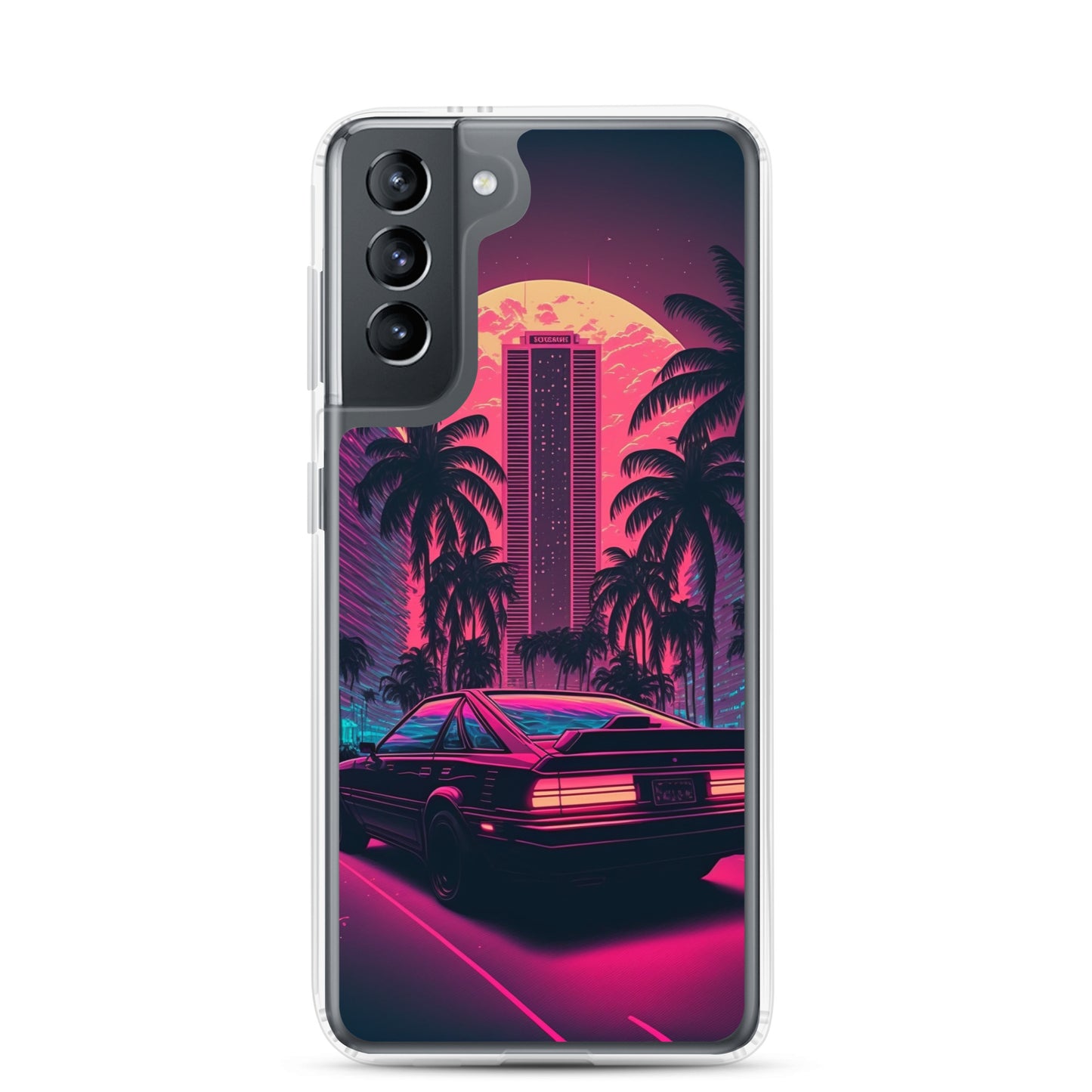 Samsung Case - Synthwave Miami Night