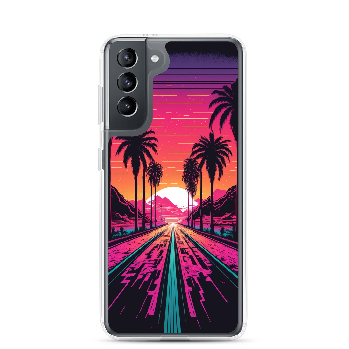 Samsung Case - Synthwave Digital Highway