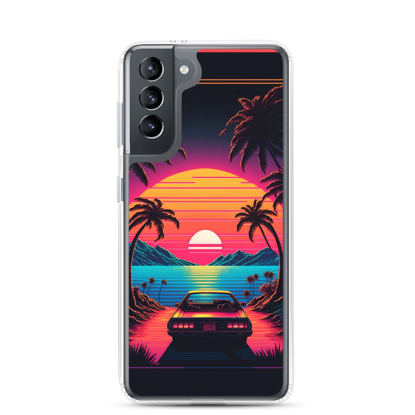 Samsung Case - Synthwave Ocean Sunset