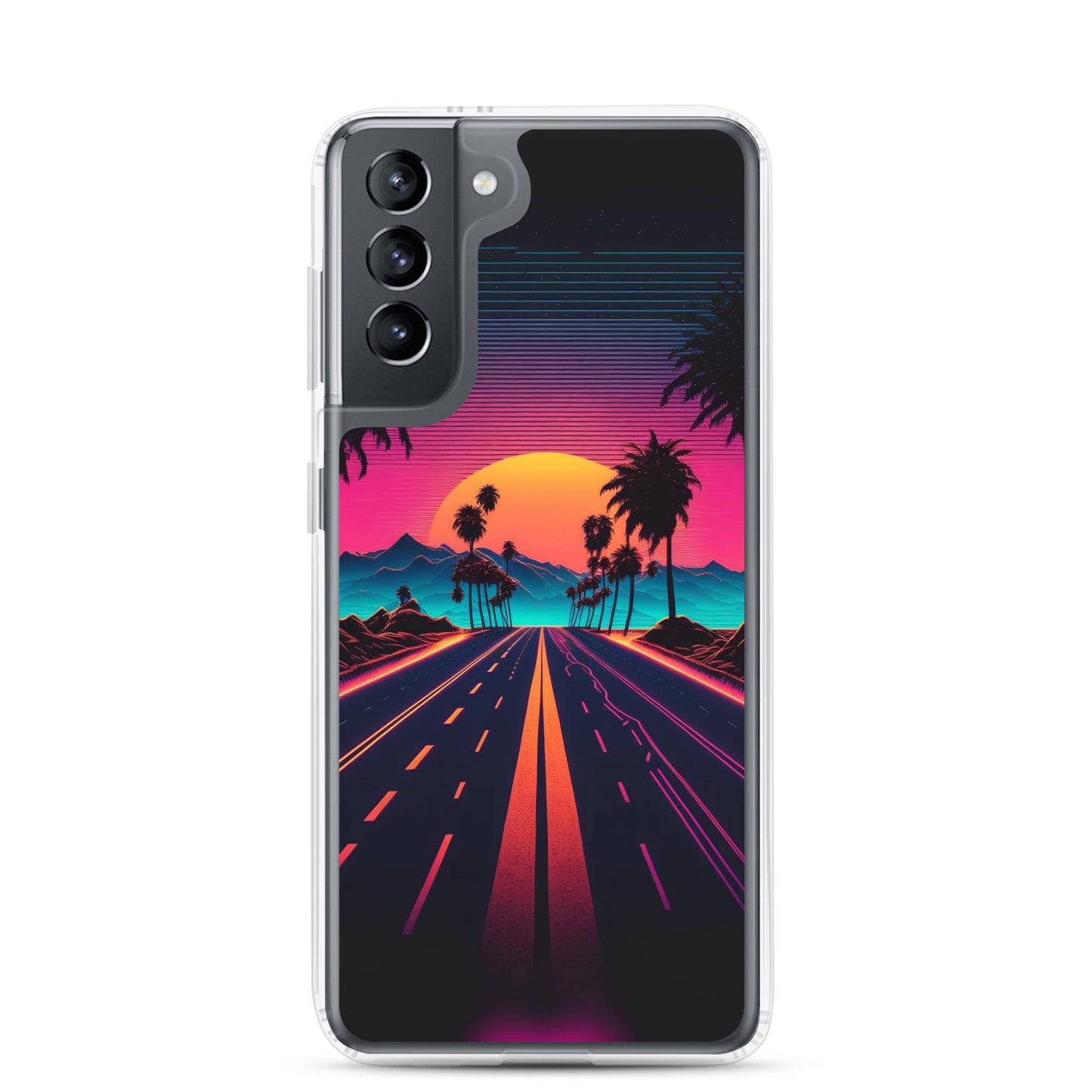 Samsung Case - Synthwave Purple Sunset