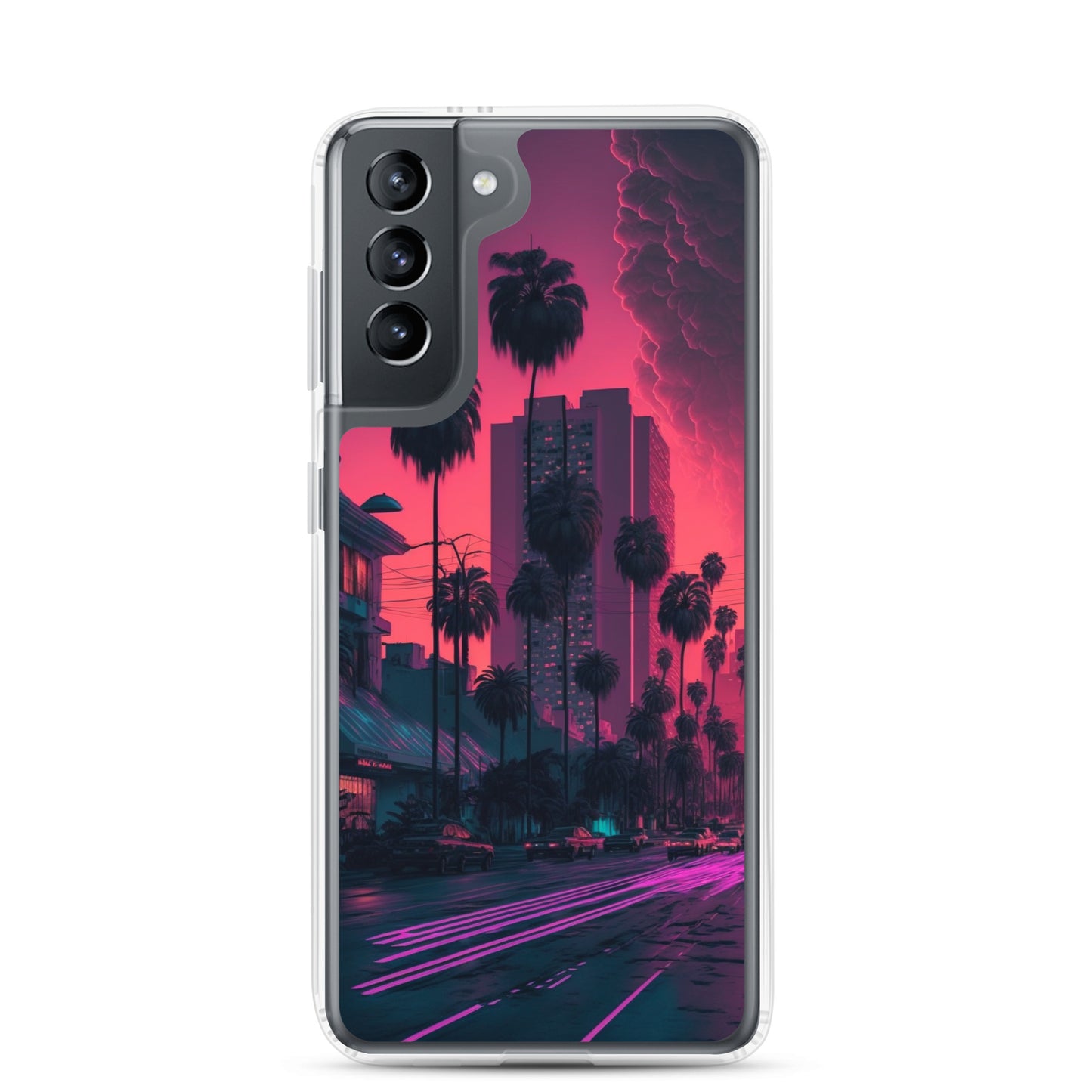 Samsung Case - Synthwave Miami Street