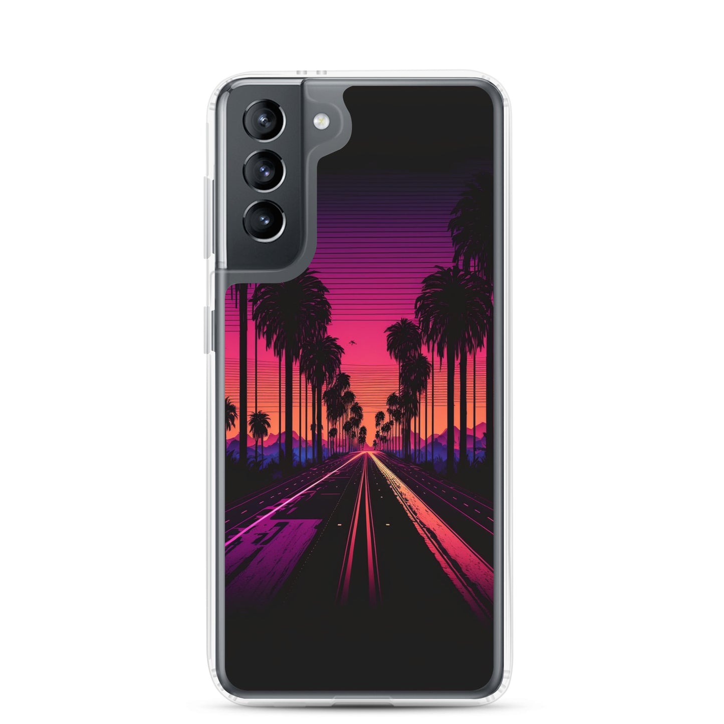Samsung Case - Synthwave Palm Highway