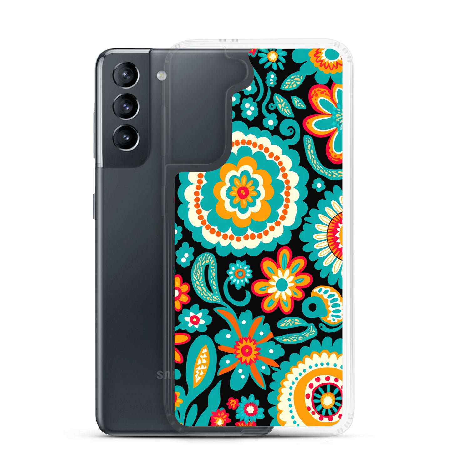 Samsung Case - Turquoise Floral