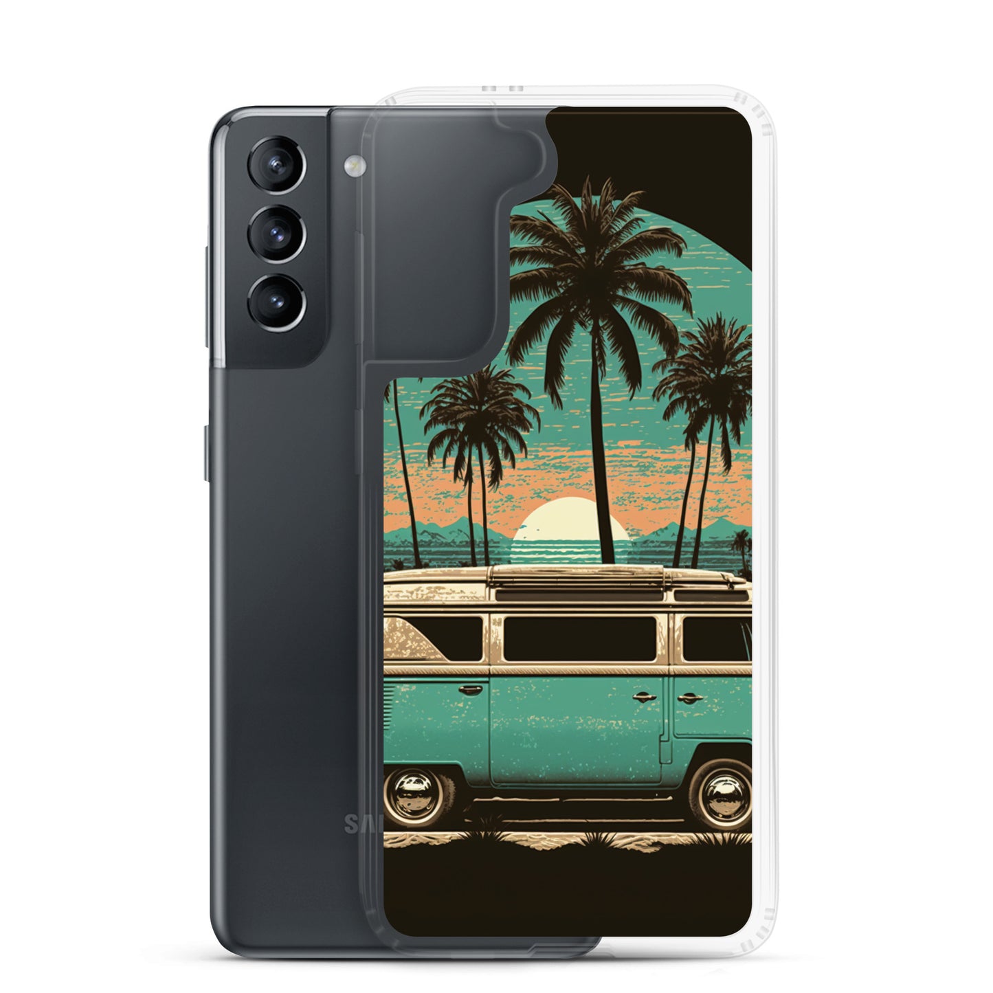 Samsung Case - Teal Beach Camper