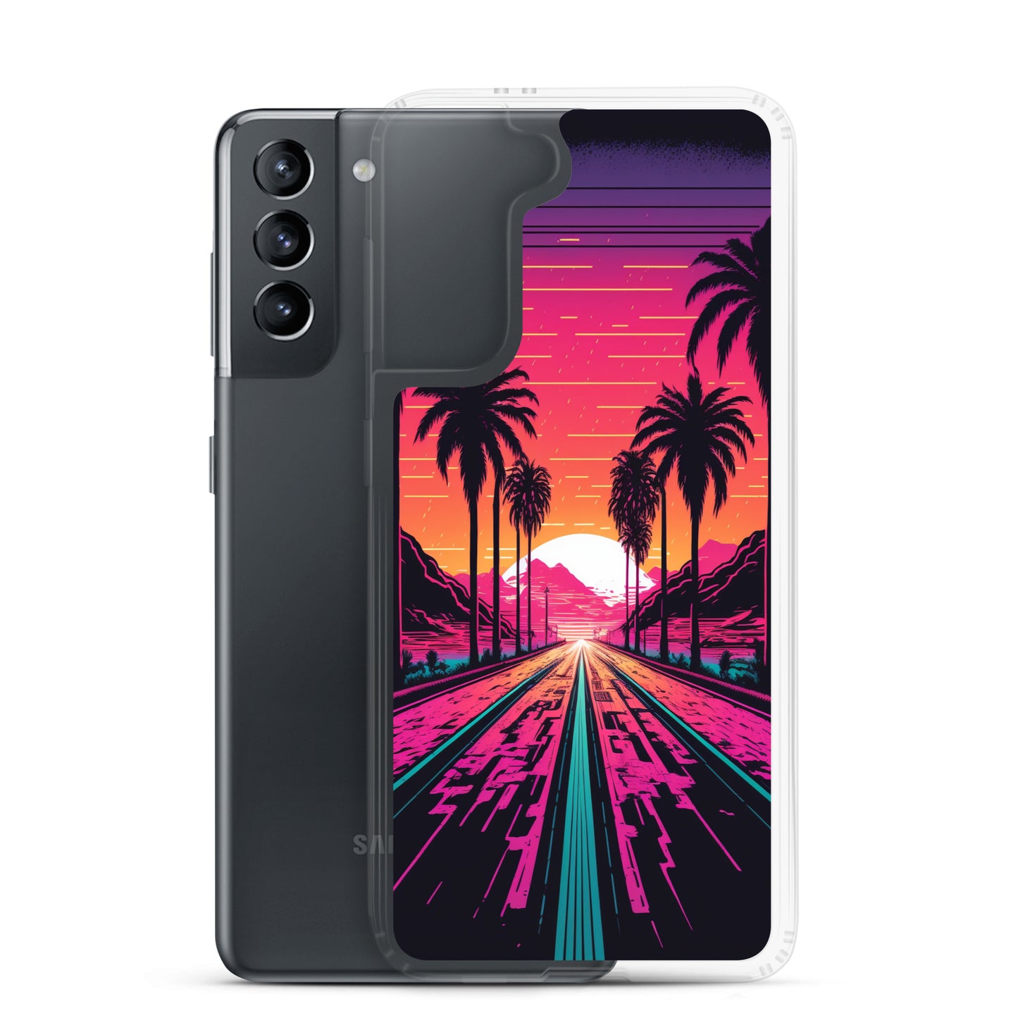 Samsung Case - Synthwave Digital Highway