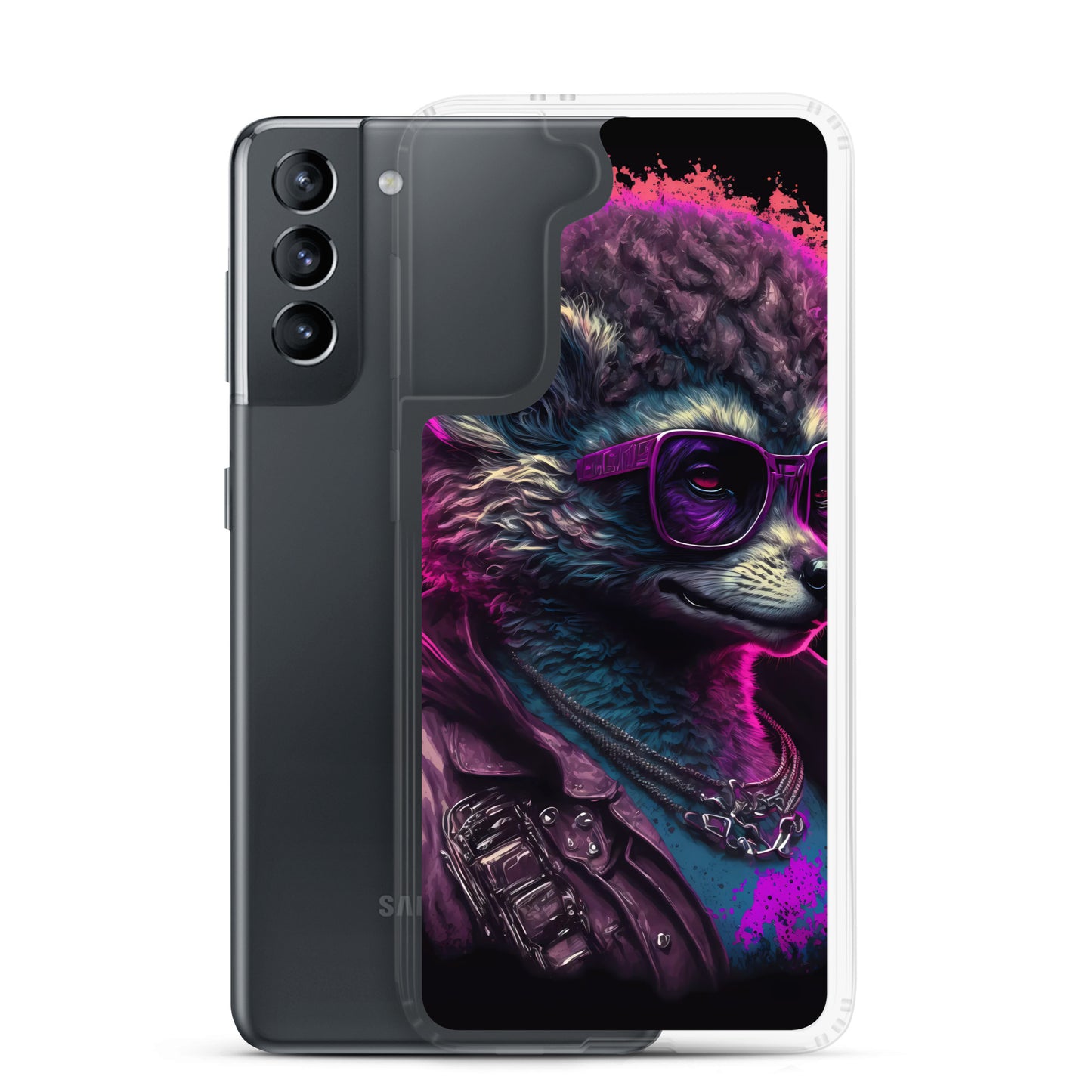 Samsung Case - Synthwave Leather Llama