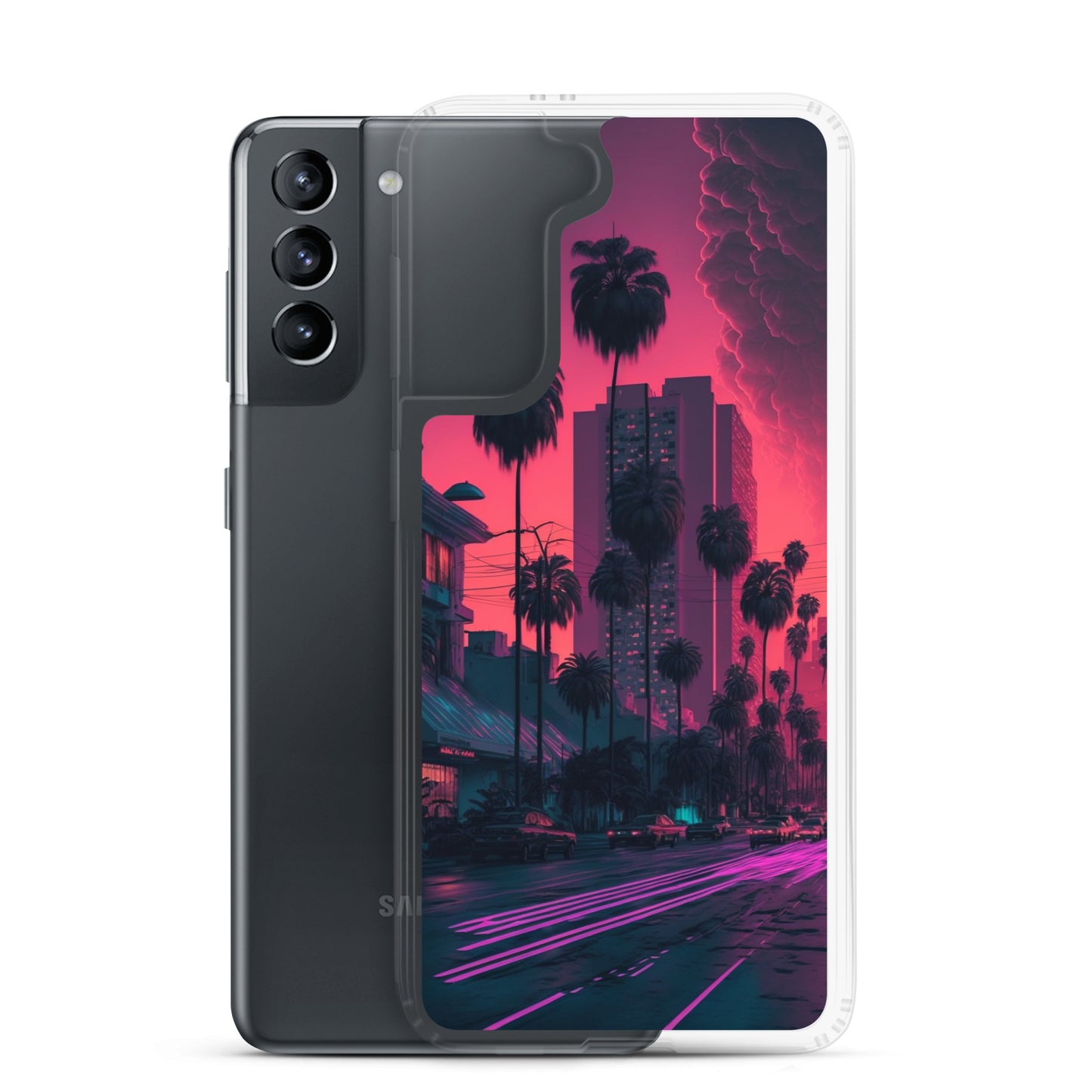 Samsung Case - Synthwave Miami Street