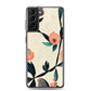 Samsung Case - Pink Floral on Speckled Ivory